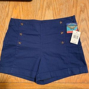 Navy Wonder Women Sailor Shorts.